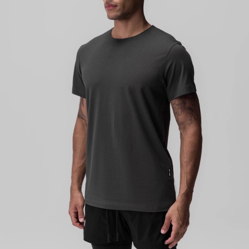 Asrv Space Grey Cottonplus Standard Mesh Back Tee - image 1